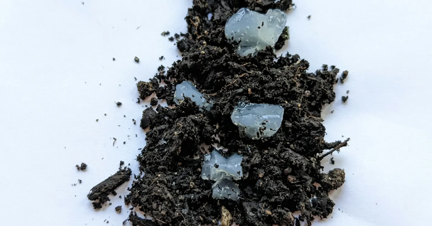 qemi organic vs synthetic superabsorbent polymer comparison showing water absorption in agricultural soil with EF Polymer and Hidrokeeper by Qemi International Inc